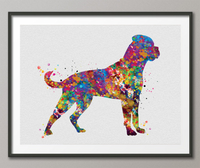 Rottweiler Dog Watercolor Dog Print Rottweiler Poster Gift Pet Dog Love Puppy Friend Animal Dog Poster Dog Art-1398 - CocoMilla