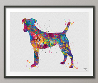 Jack Russell Dog Watercolor Print Jack Russell Terrier Gift Pet Dog Love Puppy Friend Animal Dog Dogart Poster Dog Art Terrier Art-1163 - CocoMilla