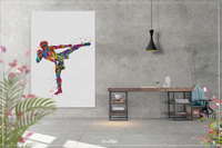 MMA Mixed Martial Arts Watercolor Print Karate Gift Fight Sports Art Wall Art Wall Decor MMA Fighter Gift Decor Karate Sport Wall Art-1420 - CocoMilla