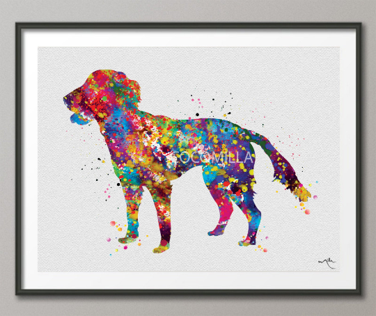 English Springer Spaniel Dog Watercolor Print Pet Gift Dog Love Puppy Friend Dog Art CANVAS Poster Customizable Spaniel Poster Dogart-1282 - CocoMilla