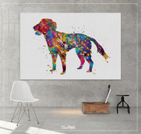 English Springer Spaniel Dog Watercolor Print Pet Gift Dog Love Puppy Friend Dog Art CANVAS Poster Customizable Spaniel Poster Dogart-1282 - CocoMilla