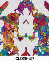 Rorschach Inkblot Test Card 10 Watercolor Print Psychology Psychiatry Wall Art Psychotherapist Psychologist Office Medical Art Clinic-1283 - CocoMilla