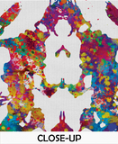 Rorschach Inkblot Test Card 10 Watercolor Print Psychology Psychiatry Wall Art Psychotherapist Psychologist Office Medical Art Clinic-1283 - CocoMilla