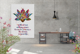 Lotus Quote Watercolor Print Rain Quote Gift Poster Yoga Studio Relaxation Housewarming Inspirational Wall Art Motivational Quote Art-1513 - CocoMilla