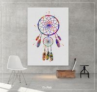 Dreamcatcher Art Watercolor Print Wedding Gift Archival Fine Art Print Children's Wall Art Wall Decor Art Home Decor Wall Hanging No 347 - CocoMilla