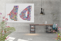 Breast Implant Watercolor Print Breast Augmentation Medical Art Clinic Office Surgery Gift Plastic Surgery Wall Art Decor Wall Hanging-522 - CocoMilla