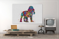 English Cocker Spaniel Puppy Dog Art Watercolor Print Cocker Gift Pet Dog Lover Pet Art Dogart Abstract Canvas Dog Art Poster Dog Art-1517 - CocoMilla
