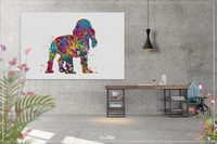 English Cocker Spaniel Puppy Dog Art Watercolor Print Cocker Gift Pet Dog Lover Pet Art Dogart Abstract Canvas Dog Art Poster Dog Art-1517 - CocoMilla