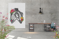 Lungs and Heart Floral Anatomy Watercolor Print Flowers Medical Art Print Wall Decor Doctor Print Anatomical Office Clinic Wall Art-1342 - CocoMilla