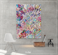 Streptococcus Bacteria Watercolor Print Immunology Doctor Medical Art Medical Office ear nose throat Doctor Gift ENT Microbiology Decor-316 - CocoMilla