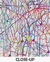 Neuron Network Watercolor Print Medical Art Science Neurology Brain Psychiatry CANVAS Art Doctor Office Clinic Decor Neural Synapses-1266 - CocoMilla