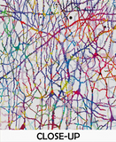 Neuron Network Watercolor Print Medical Art Science Neurology Brain Psychiatry CANVAS Art Doctor Office Clinic Decor Neural Synapses-1266 - CocoMilla