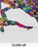 Climber Girl Watercolor Print Rock Climbing Extreme Sport Women Poster Extreme Sport Adventure Outdoor Like a Girl Wall Art Decor-1395 - CocoMilla