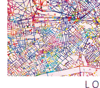 London City Map England illustrations Watercolor Print Wall Wedding Gift Travel Poster Wall Decor Art Home Decor Wall Hanging [NO 579] - CocoMilla