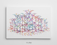 Neural Network 3 Watercolor Print Abstract Medical Art Science Neurology Brain Psychiatry Therapy Art Doctor Poster Neuron Synapses-1218 - CocoMilla
