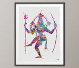 Lord Shiva, Shiva Watercolor Print, Shiva, Hinduism Art, Religion Art, God Art, Home Decor, Wall Hanging, Buddha Art, Buddhism Art-872 - CocoMilla