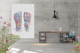 Foot Anatomy Watercolor Print Skeletal Feet Muscles Medical Art Science Orthopedic Office Clinic Art Poster Podiatry Gift Clinic Decor-717 - CocoMilla