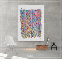 Bone Structure Watercolor Print Human Anatomy Skeletal Bones Medical Art Science Art Orthopedic Art Nurse Skeleton Print Clinic Decor-1275 - CocoMilla