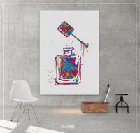 Nail Polish Watercolor Print Makeup Nail Salon Wall Art Nail Decor Beauty Salon Decor Make-up Art Cosmetics Nail Art Christmas Gift-1073 - CocoMilla