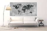 Push Pin World Map, CANVAS Print, Extra Large World Map, Push Pin Travel Map, Rustic World Map, Antiques Map, Wanderlust, Travel Love-964 Active Restock requests: 0 - CocoMilla