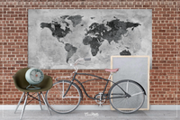 Push Pin World Map, CANVAS Print, Extra Large World Map, Push Pin Travel Map, Rustic World Map, Antiques Map, Wanderlust, Travel Love-964 Active Restock requests: 0 - CocoMilla