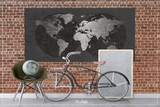 World Map CANVAS Print Extra Large World Art Push Pin Travel Map Rustic Gray World Map Antiques Map Art Wanderlust Pushpin Trawel Map-309 Active Restock requests: 0 - CocoMilla