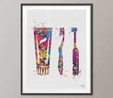 Dental Hygienist Gift Set Watercolor Print Dental Gift Decor Dentist Present Medical Art Dental Care Dentist Office Dentistry Clinic-655 - CocoMilla