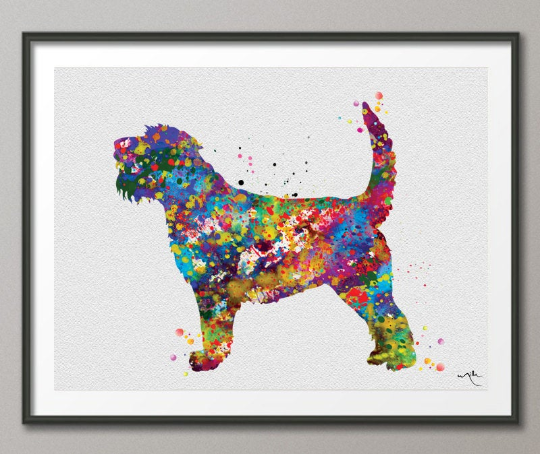 Otterhound Dog Watercolor Dog Print Pet Gift Pet Dog Love Friend Dog Otterhound Dog Gift Dog Art Wall Art Doglovers Gift Dog Print-572 - CocoMilla