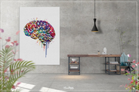 Brain Anatomy Watercolor Print Medical Art Science Art Wall Decor Wall Art Neurology Human Brain Doctor Gift Science Poster Wall Hanging-428 - CocoMilla