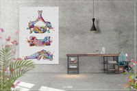 Sixth Cervical Vertebra Watercolor Print Anatomy Medical Art Vertebral Bones Clinic Medical Office Decor Skeletal System Orthopedic Art-1475 - CocoMilla