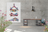 Sixth Cervical Vertebra Watercolor Print Anatomy Medical Art Vertebral Bones Clinic Medical Office Decor Skeletal System Orthopedic Art-1475 - CocoMilla