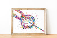 IVF Art Watercolor Print Embryonic Art Gynecology Medical Art In Vitro Fertilization OBGYN Infertility Fertility Clinic Office Decor-1719