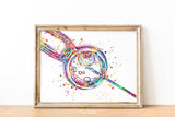 IVF Art Watercolor Print Embryonic Art Gynecology Medical Art In Vitro Fertilization OBGYN Infertility Fertility Clinic Office Decor-1719